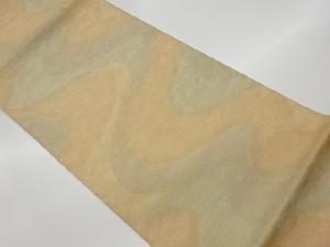 リサイクル　砂子綴れよろけ縞模様織出し全通袋帯